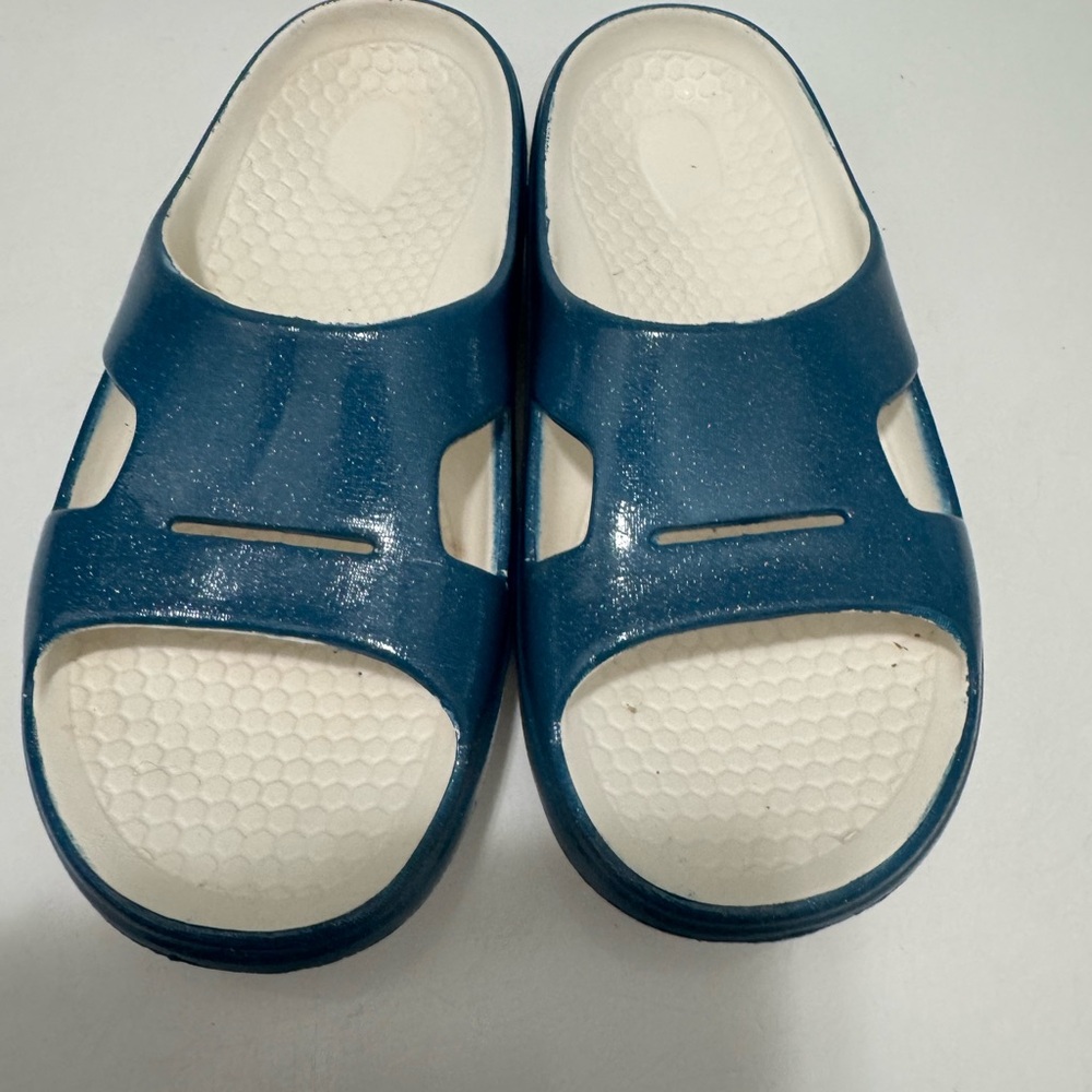 Women’s Spenco Blue Slide Sandals